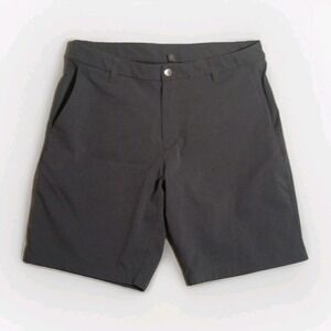 Lululemon Commission Shorts Men's 33 Gray 9" Ventlight Ripstop Zip Pocket Preppy